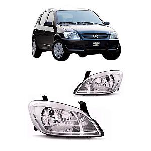 FAROL CELTA PRISMA 2007 A 2011 CROMADO