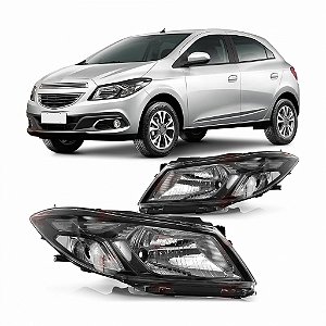 FAROL DO ONIX 2017 EM DIANTE FRISO PRETO SEM LED