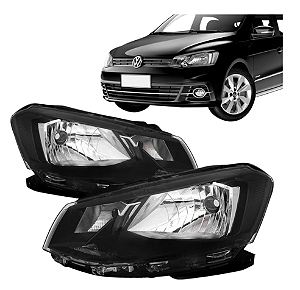 FAROL DO GOL G7 SIMPLES MASCARA NEGRA FRISO PRETO