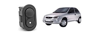 BOTÃO DO VIDRO DO CORSA 1994 A 2002 2PORTAS 6 PINOS ESQUERDO