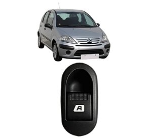BOTÃO DO VIDRO DO CITROEN C3 2001 A 2013 SIMPLES