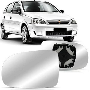 LENTE ESPELHO RETROVISOR CORSA MONTANA 2003 A 2011 COM BASE BLAWER