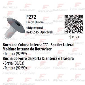BUCHA FORRO PORTA BRAVA/DUCATO/TEMPRA