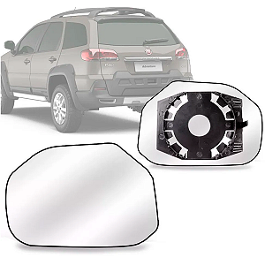 LENTE ESPELHO RETROVISOR PALIO ADVENTURE IDEA STRADA 2009 EM DIANTE COM BASE BLAWER