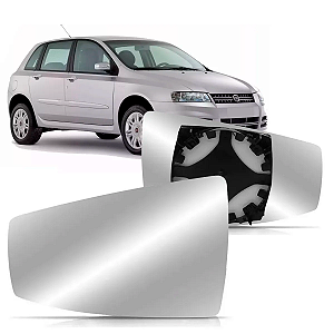 LENTE ESPELHO RETROVISOR STILO 2008 A 2011 COM BASE BLAWER