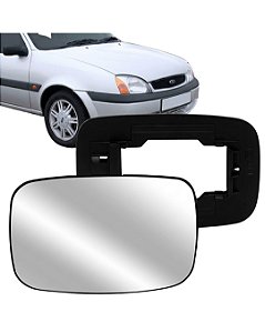 LENTE ESPELHO RETROVISOR FIESTA 1997 A 2002 COM BASE BLAWER