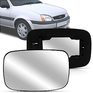 LENTE ESPELHO RETROVISOR FIESTA 1997 A 2002 COM BASE BLAWER