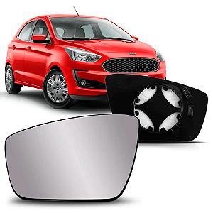 LENTE ESPELHO RETROVISOR FORD KA 2015 EM DIANTE COM BASE BLAWER