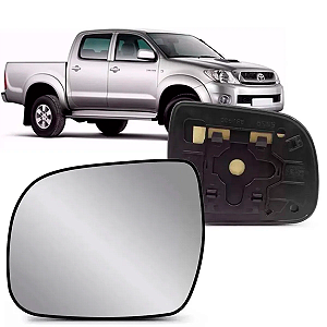 LENTE RETROVISOR HILUX 2005 A 2011 COM BASE BLAWER