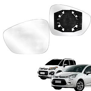 LENTE RETROVISOR CITROEN C3 2012 EM DIANTE C4 COM BASE