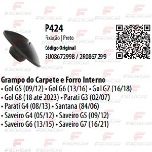 GRAMPO CARPETE GOL/SAV/PAR/VOY G5/G6