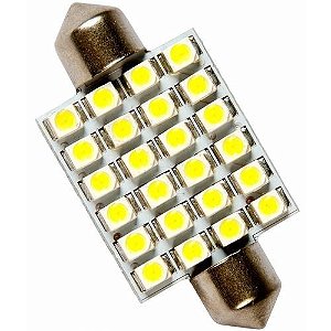 Lâmpada Torpedo 24 Led Smd 36mm Luz Teto Placa