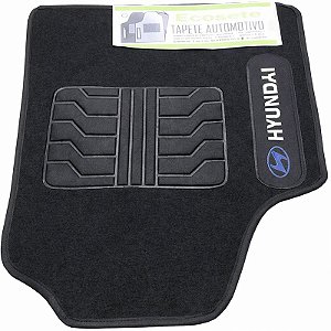 JOGO TAPETES COM LOGO EM TEXTO HYUNDAI