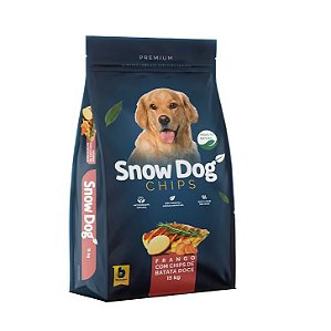 Ração Seca Snow Dog Chips Sabor Frango e Batata Doce 15Kg - Dicão Rações  Pet Shop