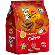 Petisco Bifinho Bone Demais Cão carne 500g