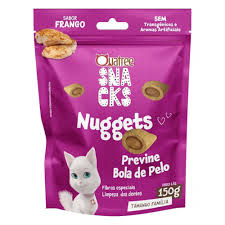 Snack Quatree para Gatos Adultos Sabor Frango Bola de Pelo 150g