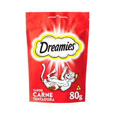 Petisco Dreamies Carne Tentadora Gatos Adultos 80g