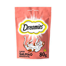 Petisco Dreamies Salmão  Gatos Adultos 80g