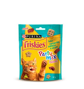 Petisco Friskies Sabor Camarão,Salmão e Atum Purina 40g