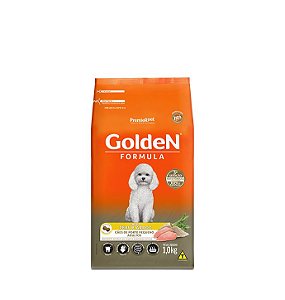 Ração Golden Fórmula Cães Adultos de Porte Pequeno Sabor Peru e Arroz 1kg