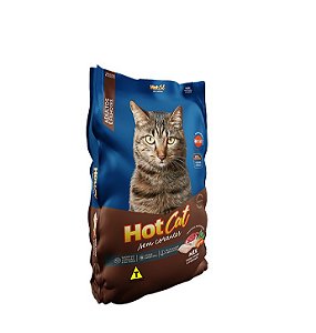 Ração Seca Quatree Hot Cat Mix Sabor Peixe, Carne e Vegetais 25kg