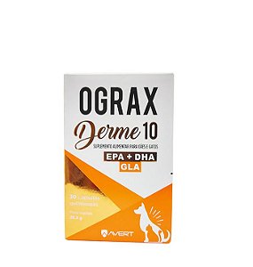 Suplemento Avert OGRAX Derme 10  30 Cápsulas