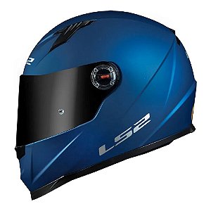 CAPACETE FF358 CLASSIC MONOCOLOR AZUL LS2