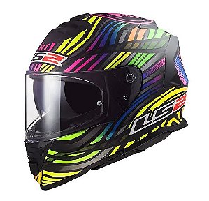 CAPACETE FF800 STORM BURST POEWER RAINBOW FOSCO LS2