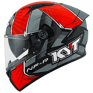 CAPACETE KYT NF-R XAVI FORES 2021 PRETO/VERMELHO FOSCO REPLICA