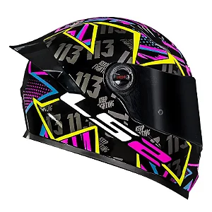CAPACETE FF358S RAFAEL PASCHOALIN REPLICA BLACK LS2
