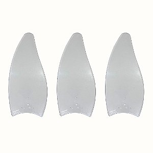 Jogo de Pas Transparentes P05I Injetadas para Ventilador de Teto Loren-Sid modelo M1 e M2 Ref-2702