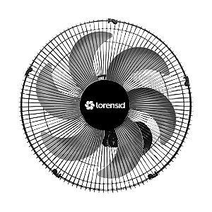 Ventilador de Parede Loren-Sid Turbo 50 M2 Preto Bivolt - Ref 2498