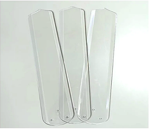 Jogo de Pas Transparentes P09I de Plástico Injetadas para Ventilador de Teto Loren-Sid modelo M3 Ref-2706