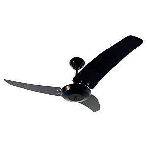 Ventilador de Teto Loren-Sid Comercial M2 Village Preto CV 127V com Pás de Madeira MDF Pretas ref-10931