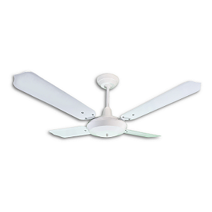 Ventilador de Teto Loren-Sid Comercial M1 Cripton Branco 3V 127V com Pás de Aço Brancas ref-10957