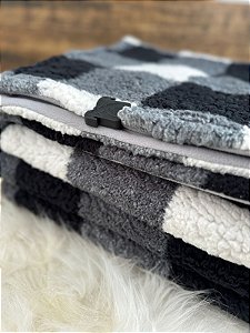 Manta premium Xadrez preto buiarbull