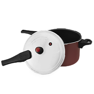Panela de Pressão 4,5L Indução com Fechamento Externo Bordo