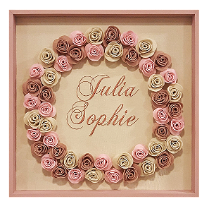 Porta Maternidade Julia Sophie com Rosas
