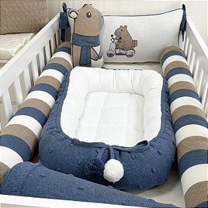 Kit Berço em Tricô Castor 7 Peças