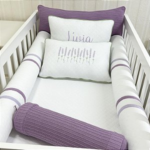 Kit Berço em Tricô Livia 7 Peças