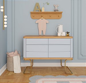 Cômoda Luxo Vegas 6 Gavetas (4 Cores Disponíveis)