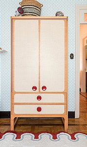 Guarda Roupa 2 Portas Skandi (5 Cores Disponíveis)