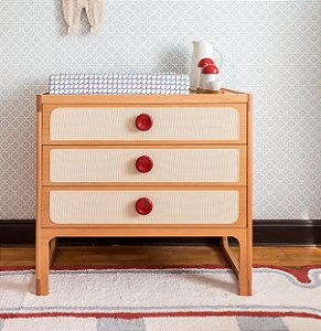 Cômoda 3 Gavetas Skandi (5 Cores Disponíveis)