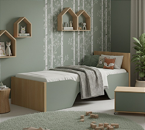 Cama Infantil Montessoriana Evolutiva (4 Cores Disponíveis)