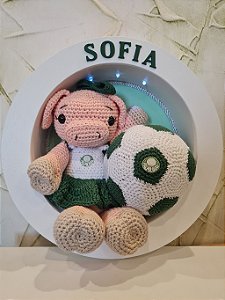 Porta Maternidade Palmeiras Menina