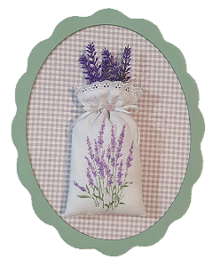 Quadro Oval Coleção Lavanda