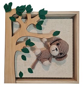 Porta Maternidade Macaquinho na Árvore Menor