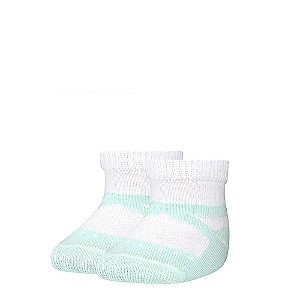 Meia Baby Verde/Branco GFME003