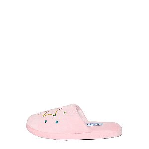 Pantufa Feminina Estrela Rosa 19573