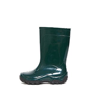 Galocha Bota Infantil Impermeável INF012 Verde/Preto Nieve